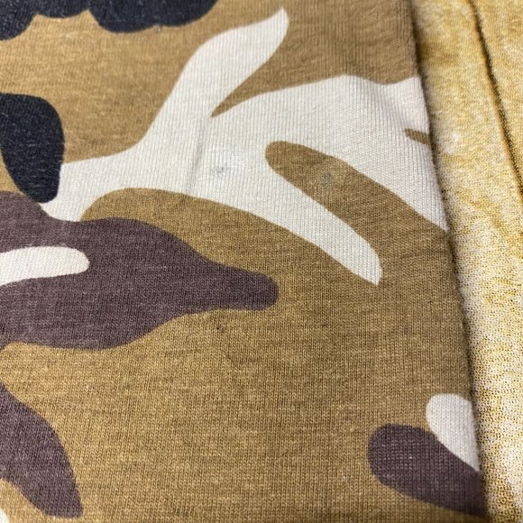 Foot Locker Camo Shirt Men Medium M Brown Black Camouflage Military Hunting Tee - Picture 3 of 7
